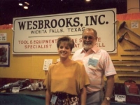 Bob Wesbrooks and daughter Lori at NTDRA Tire Show in Orlando in 1993.