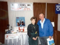 Bob Boydston of Westley Triangle Truck Stop during WATSO Truck Stop Show in Reno in 1994. With him is Lori Wesbrooks Stone.